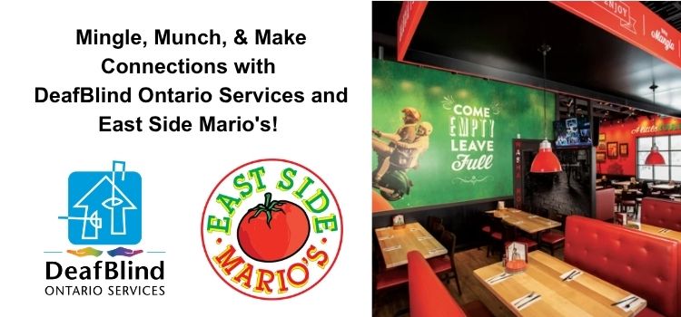 Afterhours Member Mingle @ East Side Mario’s with DeafBlind Ontario Services featured image